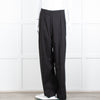 Rohe Black Linen Blend High Waisted Trousers