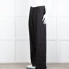 Rohe Black Linen Blend High Waisted Trousers