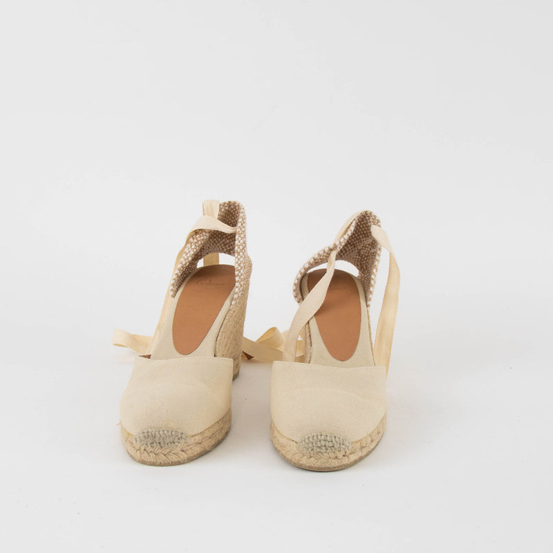 Castaner Ivory Cloth Espadrilles