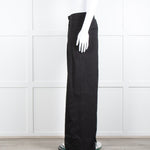 Rohe Black Linen Blend High Waisted Trousers