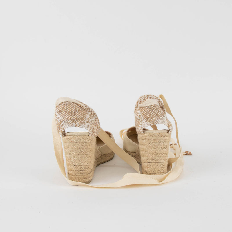 Castaner Ivory Cloth Espadrilles