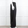 Rohe Black Linen Blend High Waisted Trousers
