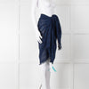 Melissa Odabash Blue Embroidered  Pareo