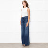 Mother The Hustler Roller Sneak Dark Denim Jean