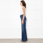 Mother The Hustler Roller Sneak Dark Denim Jean