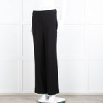 Theory Black Straight Leg Trousers