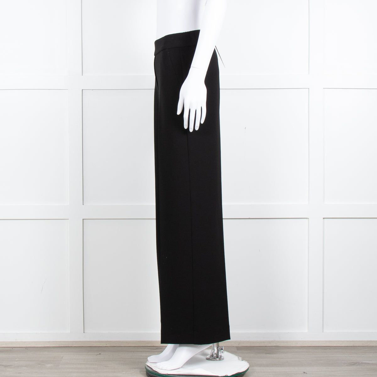 Theory Black Straight Leg Trousers