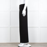 Theory Black Straight Leg Trousers