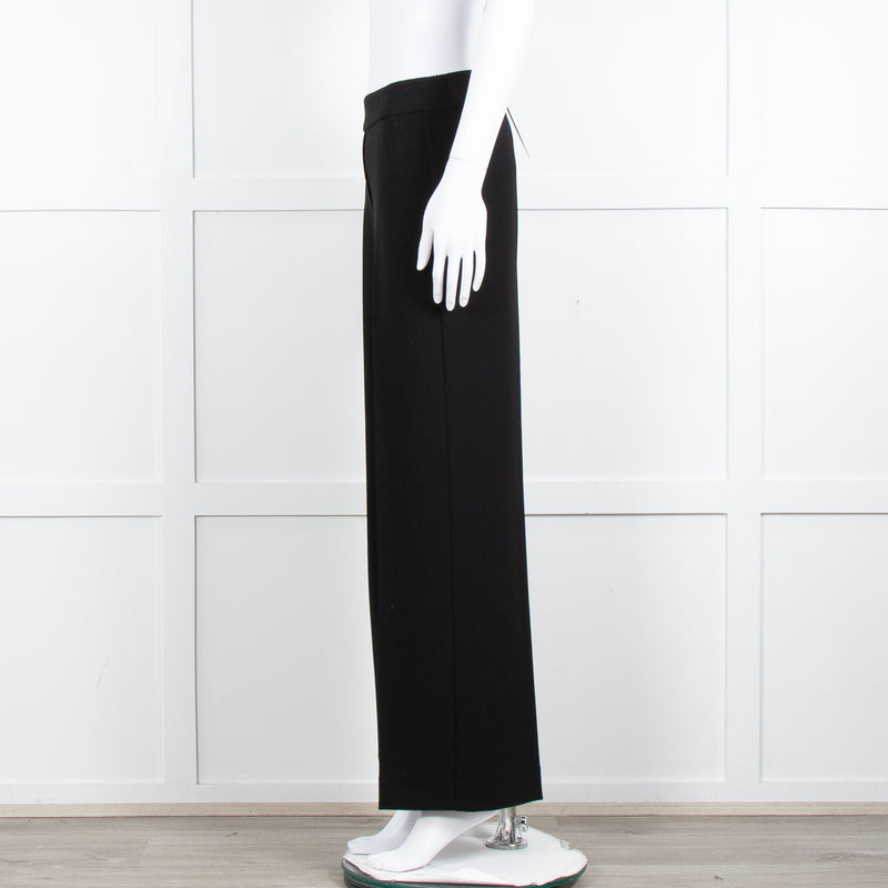 Theory Black Straight Leg Trousers
