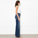 Mother The Hustler Roller Sneak Dark Denim Jean