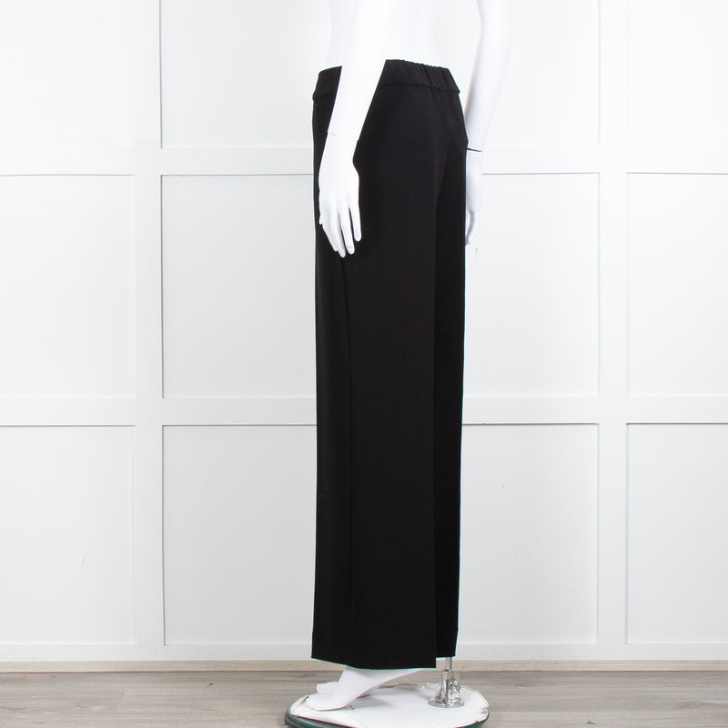 Theory Black Straight Leg Trousers