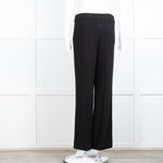 Theory Black Straight Leg Trousers