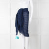 Melissa Odabash Blue Embroidered  Pareo