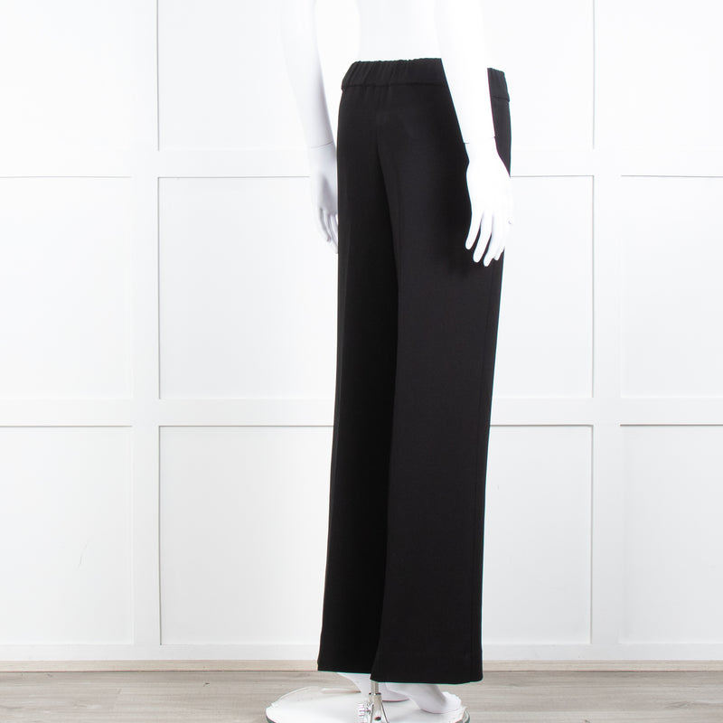 Theory Black Straight Leg Trousers