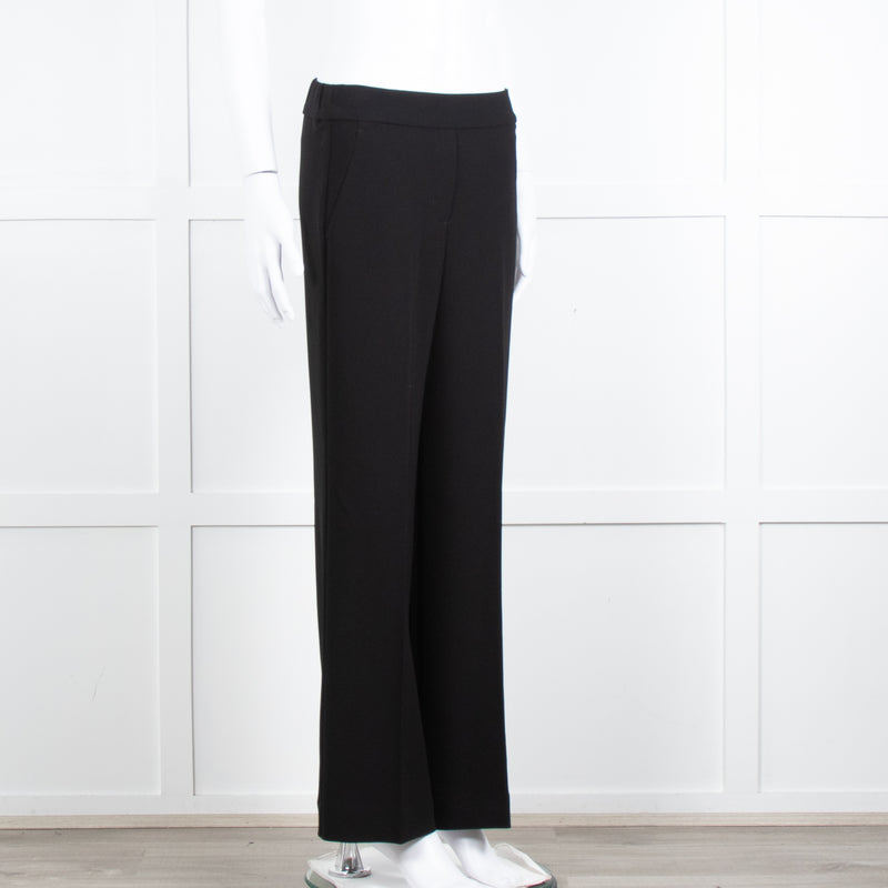 Theory Black Straight Leg Trousers