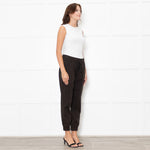 Bella Dahl Brown Drawstring Cargo Trouser