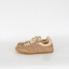Tods Beige Tabs Suede Mesh Trainers