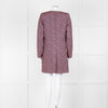 Helen Berman Red, Blue and White Boucle Long Line Jacket