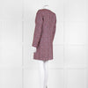 Helen Berman Red, Blue and White Boucle Long Line Jacket