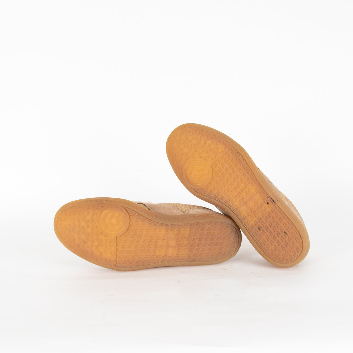 Tods Beige Tabs Suede Mesh Trainers