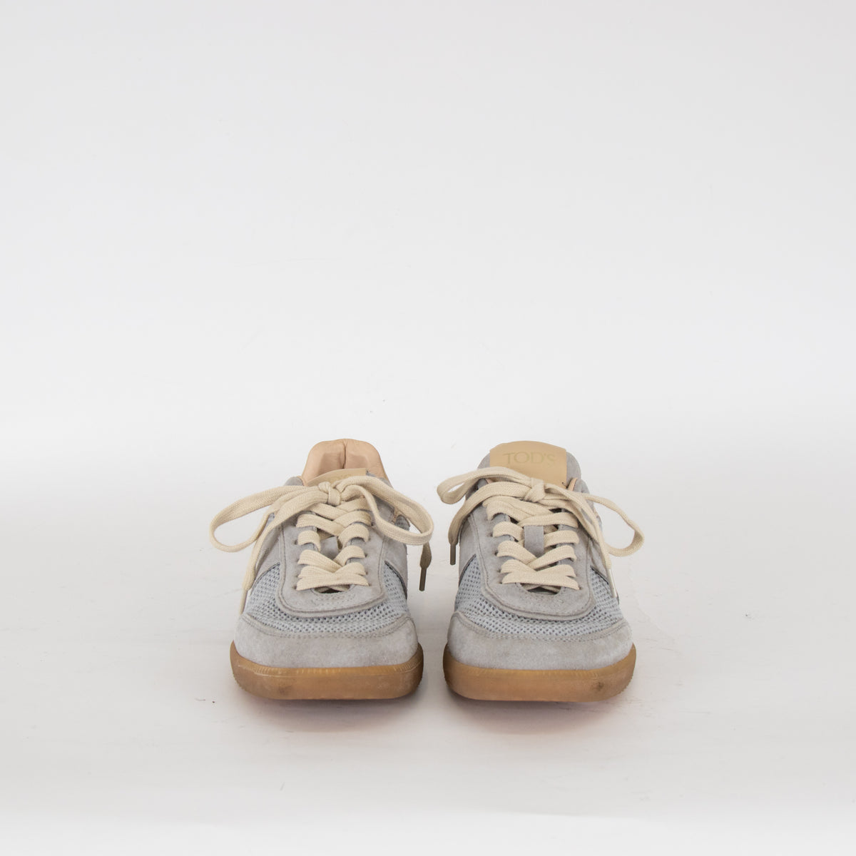 Tod's Dusty Blue Suede Tabs Trainers