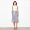 Olivia Rubin Black and White Sequin Leopard Midi Skirt