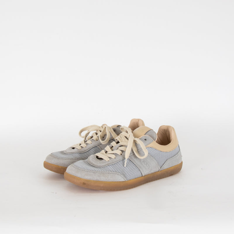 Tod's Dusty Blue Suede Tabs Trainers