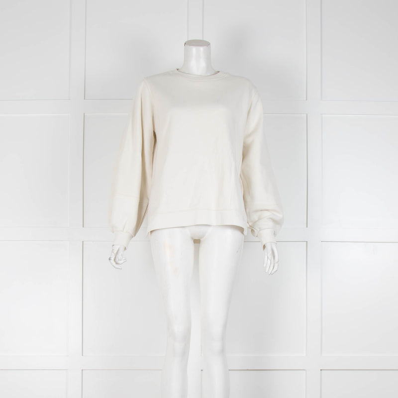 Ganni Cream Sweatshirt