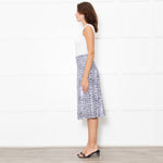 Olivia Rubin Black and White Sequin Leopard Midi Skirt