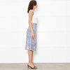 Olivia Rubin Black and White Sequin Leopard Midi Skirt