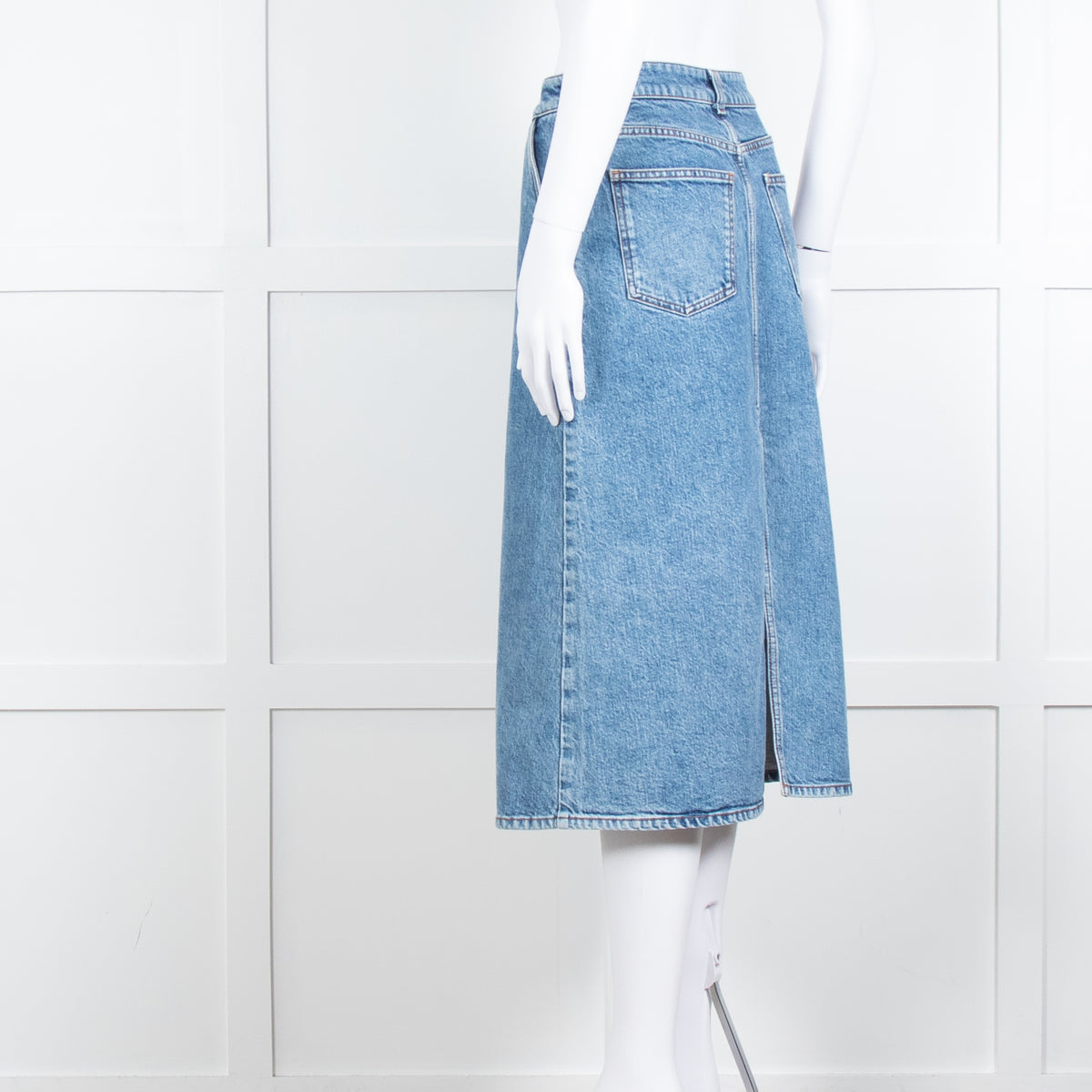 Stella McCartney Blue Denim Midi Skirt