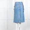 Stella McCartney Blue Denim Midi Skirt