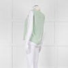 Sandro Green Lace Insert Sleeveless Blouse