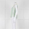 Sandro Green Lace Insert Sleeveless Blouse
