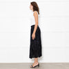 BA&SH Black Skirt With Gold Thread
