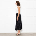 BA&SH Black Skirt With Gold Thread