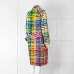 Escada Multi Colour Chunky Weave Coat