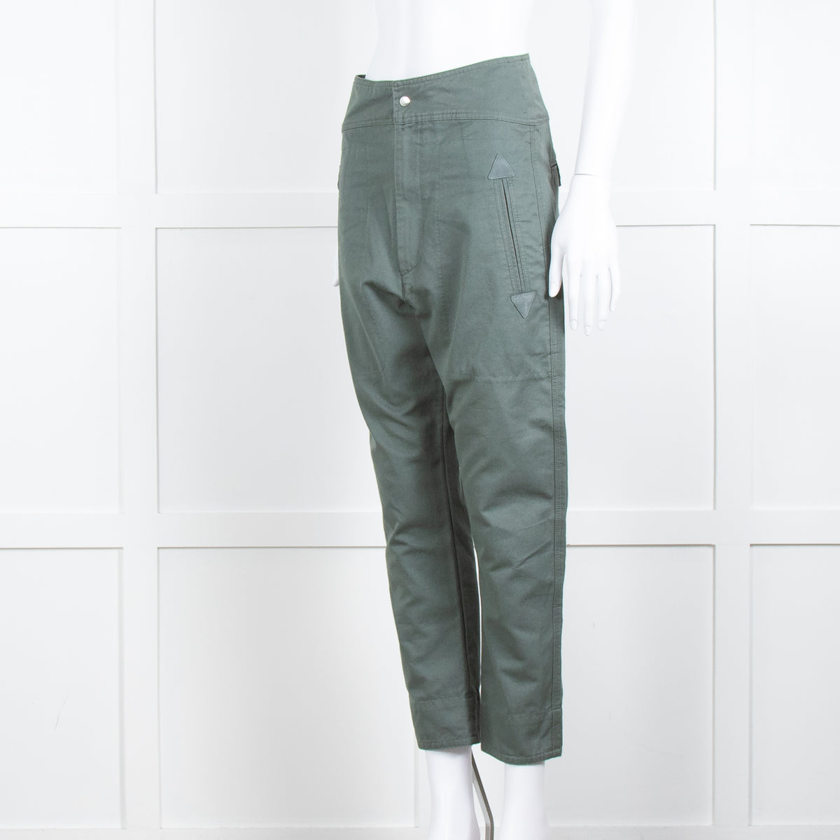 Isabel Marant Etoile Green Cotton Trousers