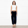 NRBY Blue Velvet Cuffed Joggers