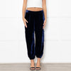 NRBY Blue Velvet Cuffed Joggers
