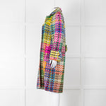 Escada Multi Colour Chunky Weave Coat