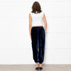 NRBY Blue Velvet Cuffed Joggers