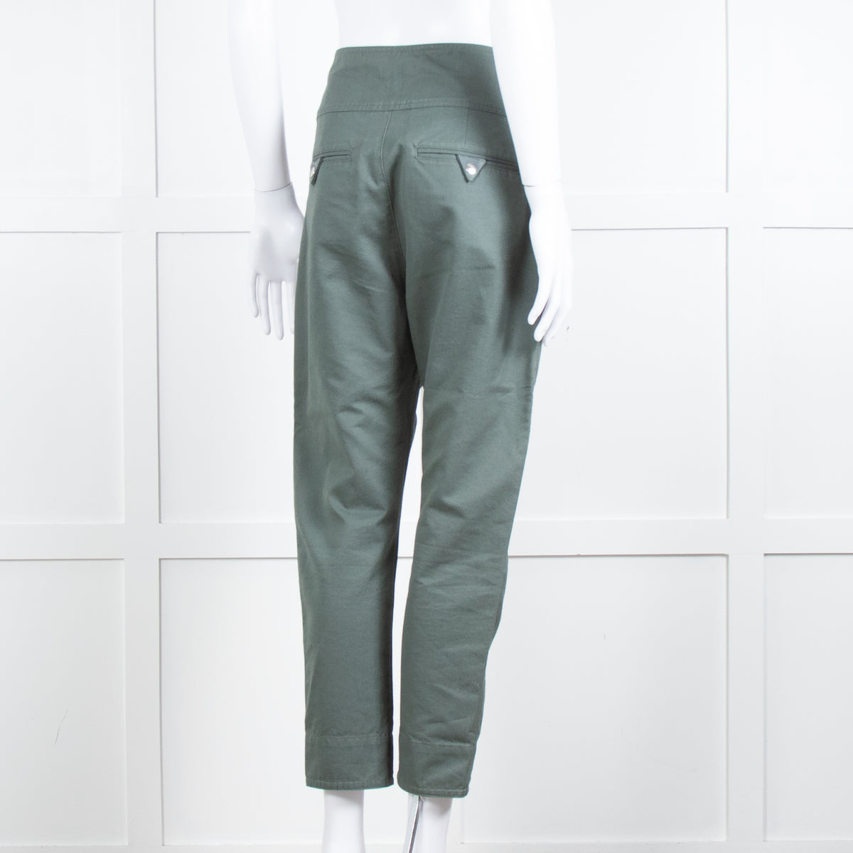 Isabel Marant Etoile Green Cotton Trousers