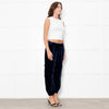 NRBY Blue Velvet Cuffed Joggers