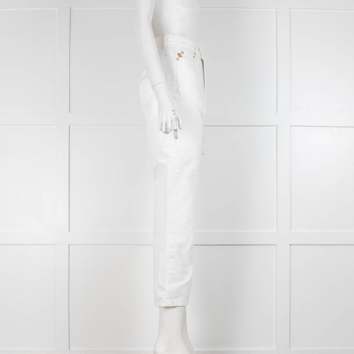 Ganni White Non Stretch Jeans