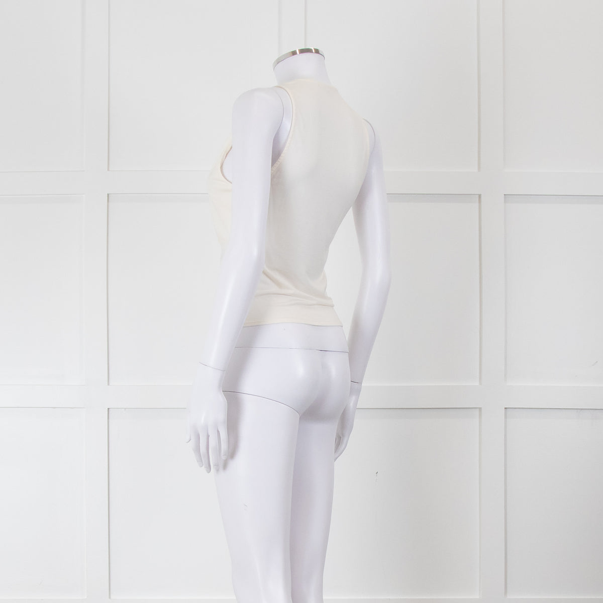 Reformation Cream Plunge Neck Vest