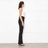 Good American Black Leggings With Inside Ankle Zip