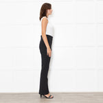 Good American Black Leggings With Inside Ankle Zip