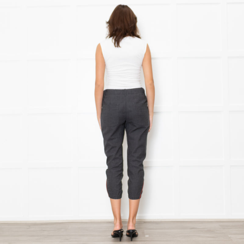 Brunello Cucinelli Grey Wool Cuffed Trousers