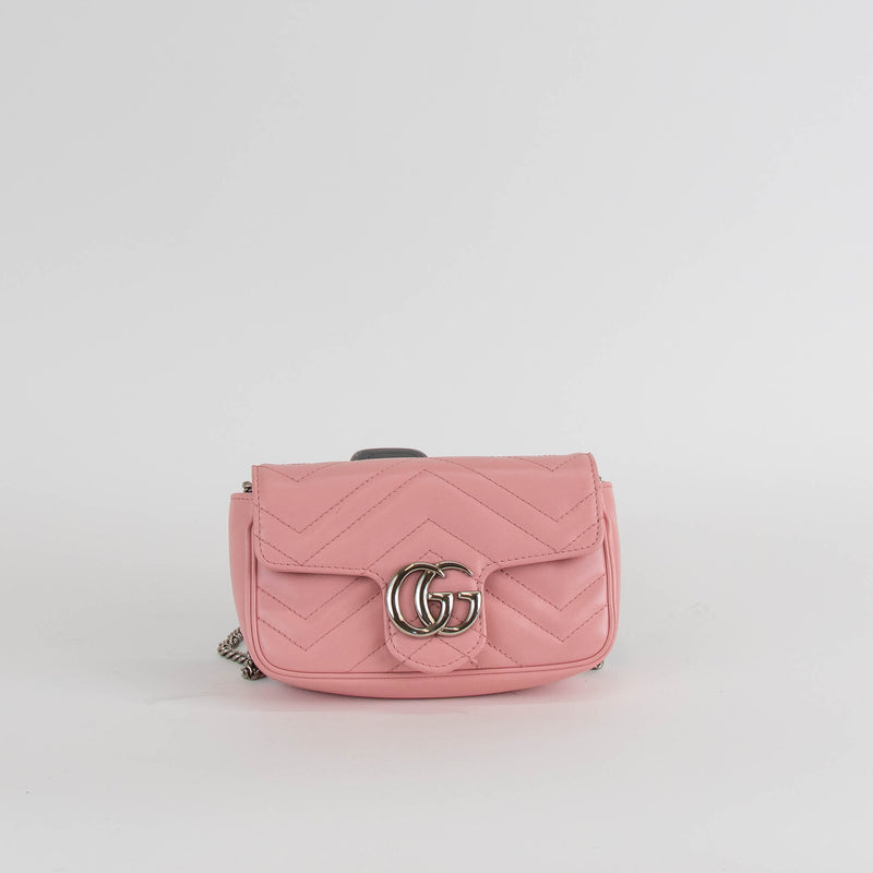 Gucci Marmont Super Mini Bag in Pale Pink